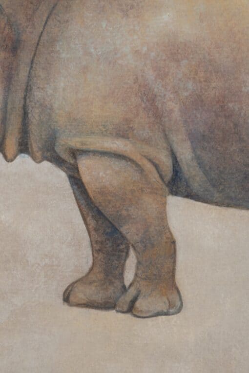Rhinoceros Painting - Leg Detail - Styylish
