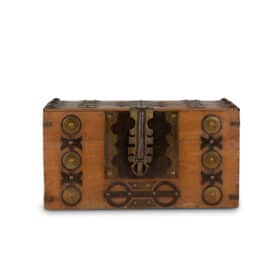 African Style Wooden Chest, 20th century