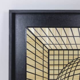 Kinetic Straw Marquetry Artwork