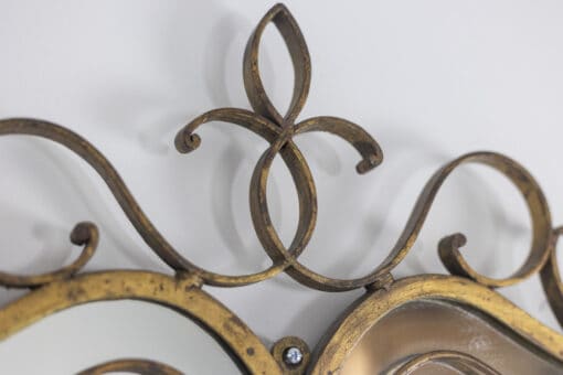 Gilded Iron Mirror - Top Frame Detail - Styylish