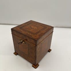 Cubic Walnut Biedermeier Box - Side - Styylish
