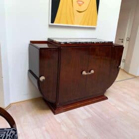 Art Deco 'Lyre' Sideboard, Rosewood Veneer, France circa 1930