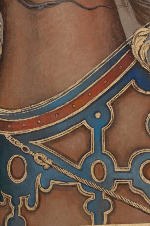 Contemporary Horse Painting - Harness Detail - Styylish