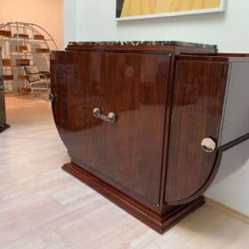 Art Deco 'Lyre' Sideboard, Rosewood Veneer, France circa 1930