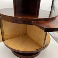 Revolving Art Deco Table - Interior Compartments - Styylish