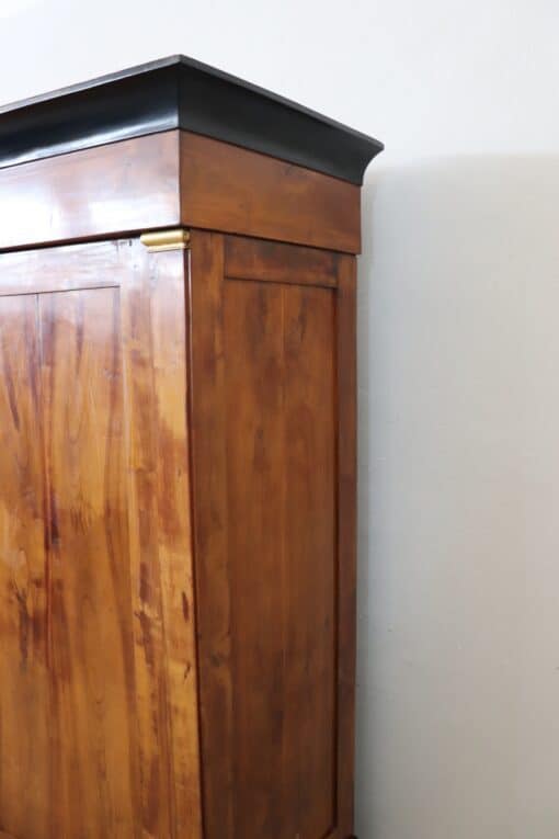 Biedermeier Solid Walnut Wardrobe - Right Side Edge - Styylish