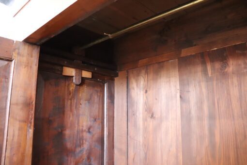 Biedermeier Solid Walnut Wardrobe - Compartment Interior Top Edge - Styylish