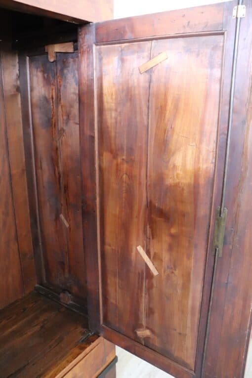 Biedermeier Solid Walnut Wardrobe - Interior of Door - Styylish
