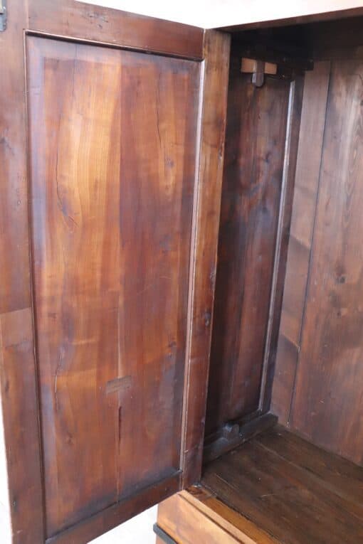 Biedermeier Solid Walnut Wardrobe - Door Interior - Styylish
