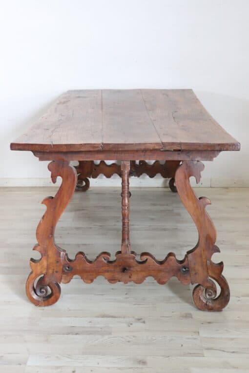 Fratino Table with Lyre Legs - Side Profile - Styylish