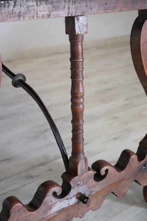 Fratino Table with Lyre Legs - Wood Decoration - Styylish
