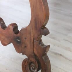 Fratino Table with Lyre Legs - Carved Decoration - Styylish