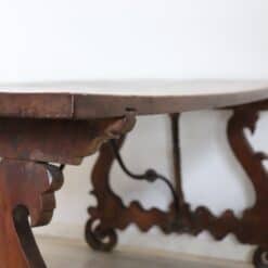 Fratino Table with Lyre Legs - Top Edge - Styylish