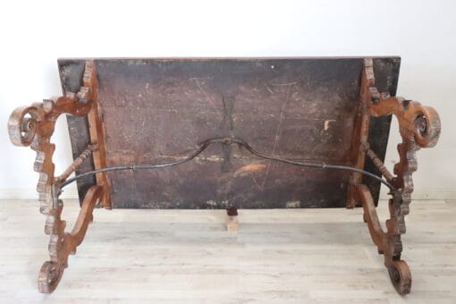 Fratino Table with Lyre Legs - Underneath - Styylish