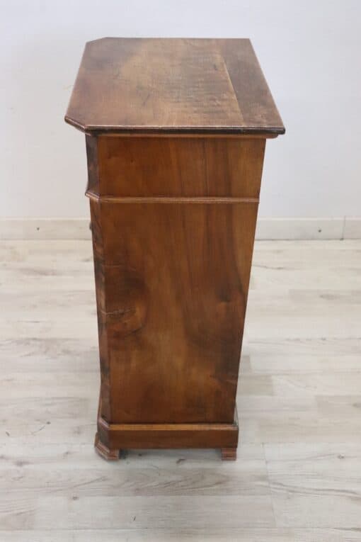 Briar Walnut Wood Nightstand - Side Profile - Styylish