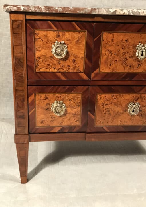 Louis XVI Chest of Drawers- detail view left- Styylish
