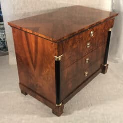 Biedermeier walnut chest of drawers- three quarter view- Styylish