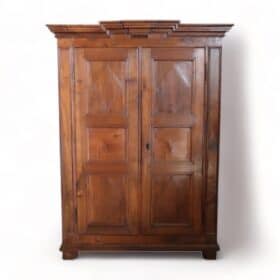 18th Century Italian Antique Walnut Wardrobe or Armoire