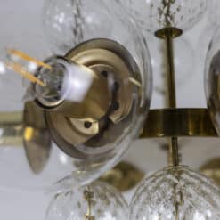 Brass and Glass Chandelier - Glass Detail - Styylish