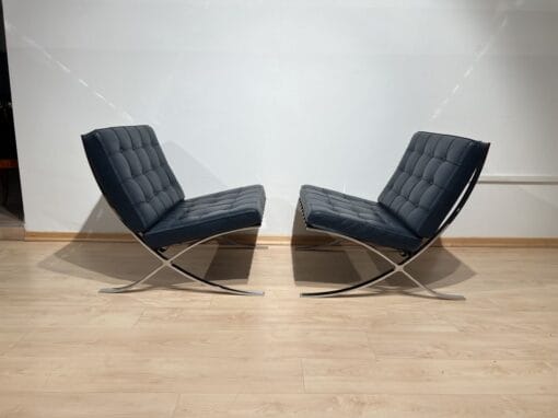 Barcelona Lounge chairs- side view of the pair in situ- Styylish