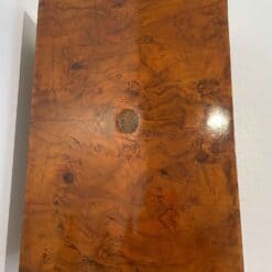 Antique Walnut Biedermeier Box - Wood Detail - Styylish
