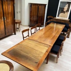Neoclassical Expandable Dining Table - With Chairs and Extended - Styylish