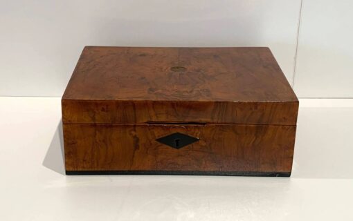 Antique Walnut Biedermeier Box - Full Profile - Styylish