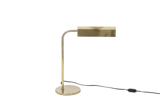 Gilded Brass Library Lamp - Side - Styylish