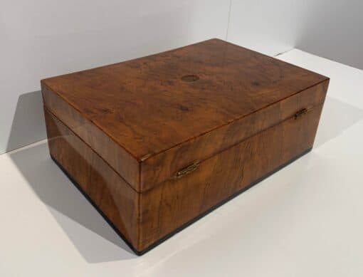 Antique Walnut Biedermeier Box - Side - Styylish