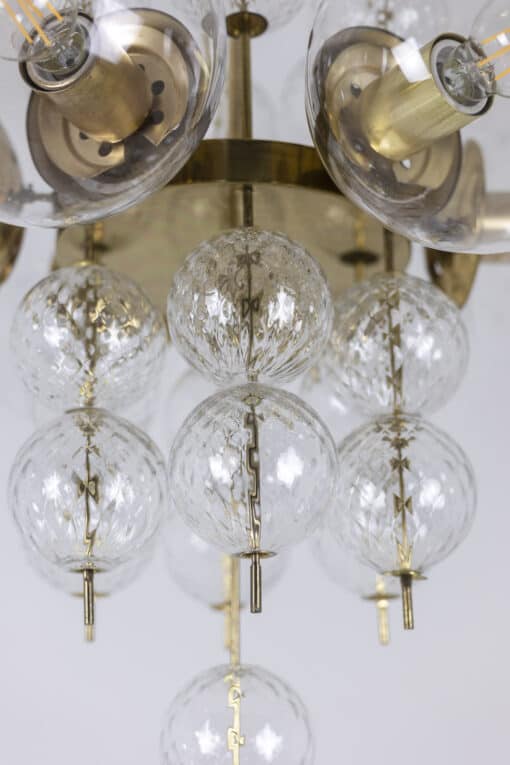 Brass and Glass Chandelier - Bulb Detail - Styylish