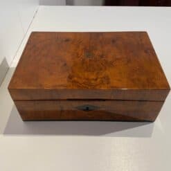 Antique Walnut Biedermeier Box - Top Detail - Styylish