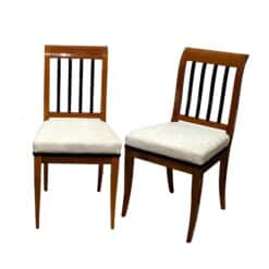 Biedermeier Side Chairs Pair - Styylish