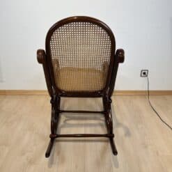 Art Nouveau Rocking Chair - Back Profile - Styylish