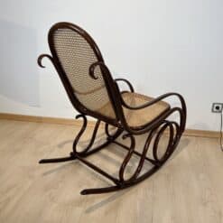 Art Nouveau Rocking Chair - Back Side Profile - Styylish