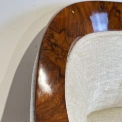 Biedermeier Walnut Bergere Chair - Wood Detail - Styylish