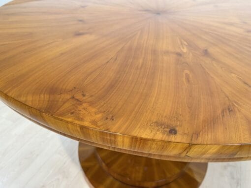 Biedermeier Center Table - Cherry Veneer Detail - Styylish