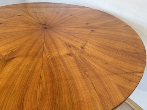 Biedermeier Center Table - Cherry Veneer Top Plate Detail - Styylish