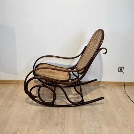 Art Nouveau Rocking Chair - Side Profile - Styylish