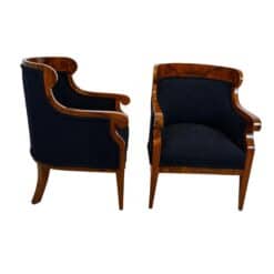 Biedermeier Bergere Chairs - Pair - Styylish