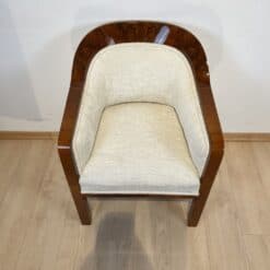 Biedermeier Walnut Bergere Chair - Full Profile - Styylish