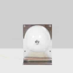 Metal and Opaline Lamp - View without Lights - Styylish