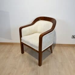 Biedermeier Walnut Bergere Chair - Side Profile - Styylish