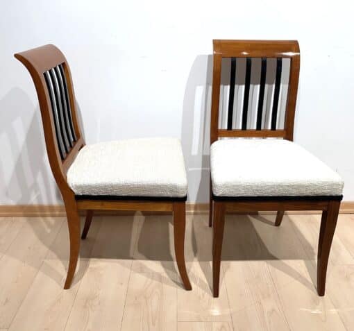 Biedermeier Side Chairs Pair - Full Profile - Styylish