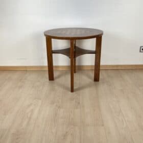 Art Deco Chess Table, Walnut and Maple, Austria, Vienna circa 1930