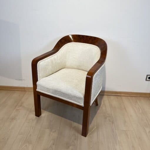 Biedermeier Walnut Bergere Chair - Side - Styylish