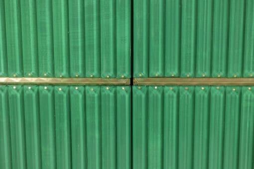 Gilded Brass Sideboard - Green Glass - Styylish
