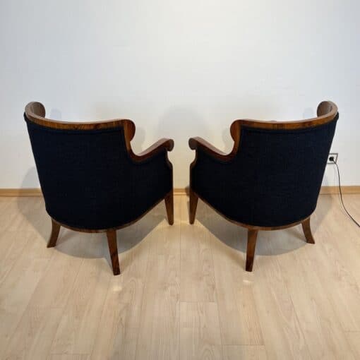 Biedermeier Bergere Chairs - Back Side by Side View - Styylish