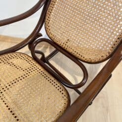 Art Nouveau Rocking Chair - Wicker Detail - Styylish