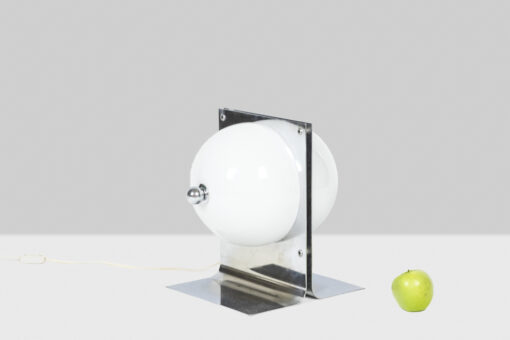Metal and Opaline Lamp - Staged - Styylish