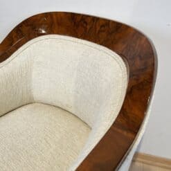 Biedermeier Walnut Bergere Chair - Backrest - Styylish